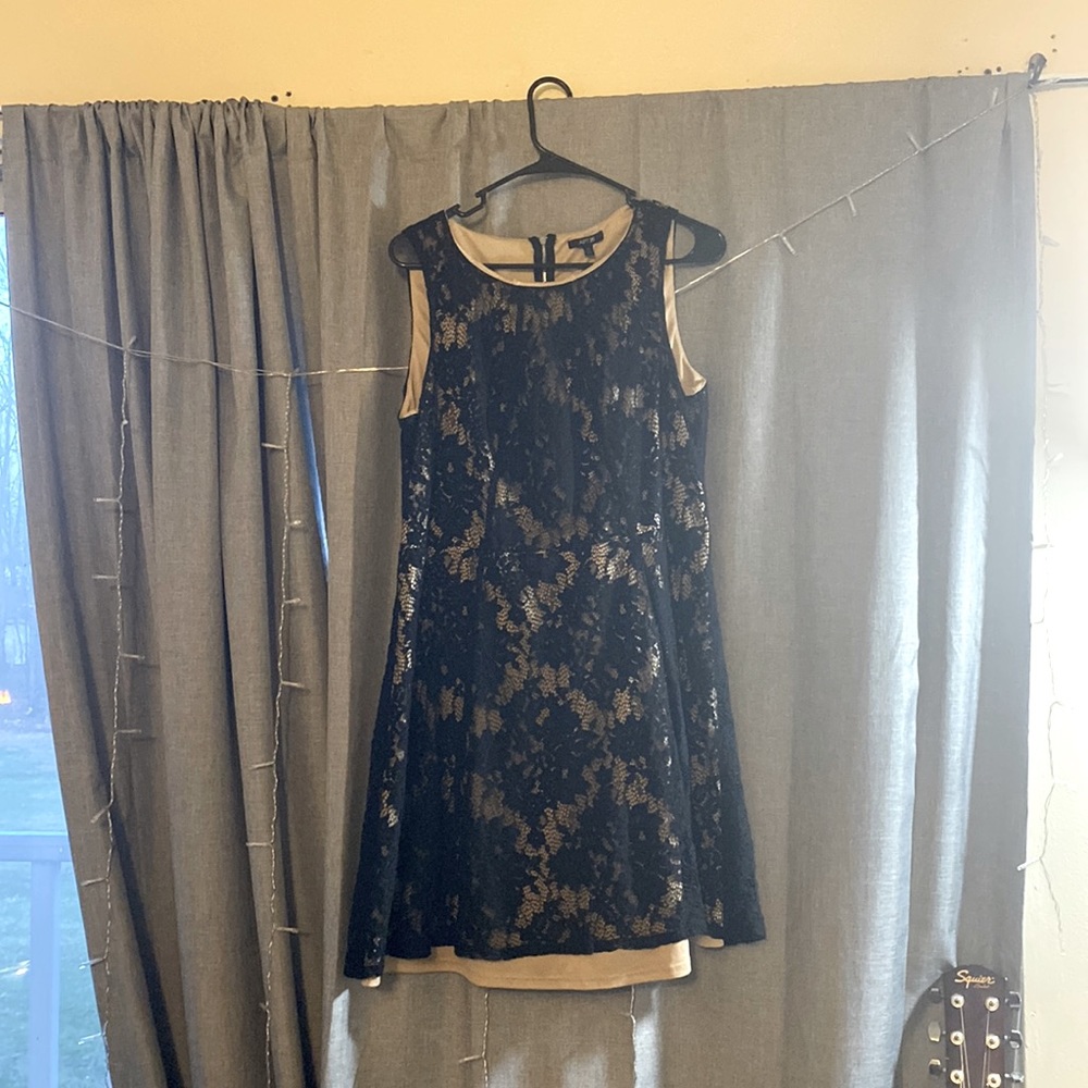 Black lace dress